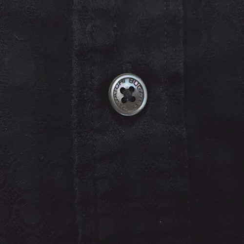 Bugatchi Dress Shirt Mens Extra Large Black Classic Fit Contrast Cuffs Button Up - Picture 5 of 10
