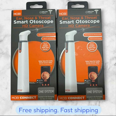 #ad FOR 2 MOBI CONNECT Smart Wi Fi Otoscope for Ears Nose amp; Throat with HD Camera $20.00