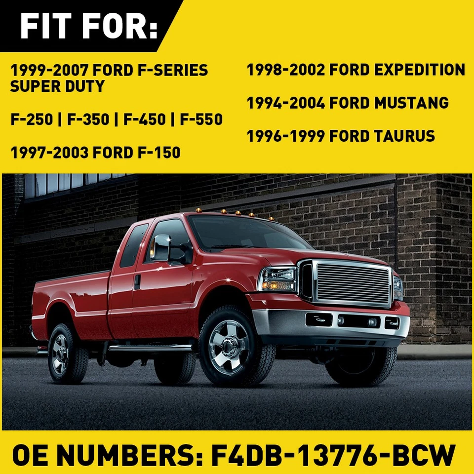 Full LED Overhead Dome Reading Light+Lamp Cover For 99-07 F250 F350 F450 F550 US - Image 2 of 4