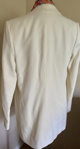 AGNONA-Winter White Double Breasted Jacket/Blazer-Size 44-Italy-Stunning! - Picture 12 of 18