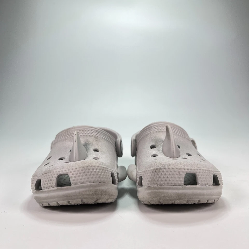 Босоножки Crocs Shark Clog серые без шнуровки комфортные повседневные туфли 210014 молодежный размер 9 - Изображение 3 из 4