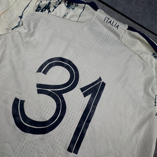 Italy Team 2023 Stadium Away Jersey Soccer Football Adidas Slim Fit Size M - Picture 3 of 10