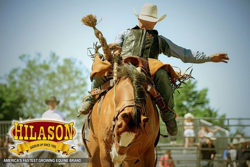 10HS Hilason Junior Jugend Bull Riding Pro Rodeo Leder Schutzweste Chaps - Bild 3 von 7