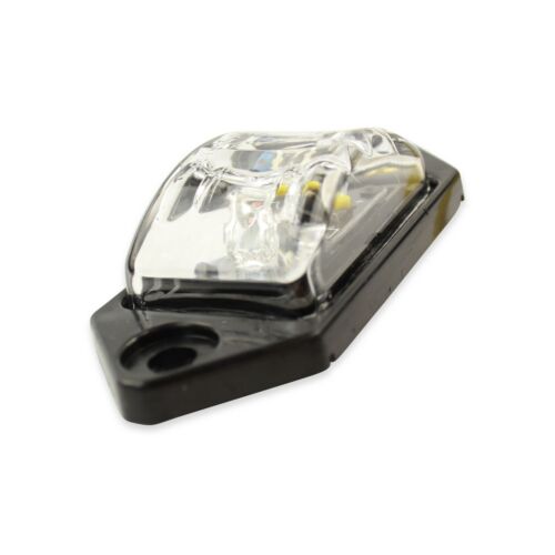 4 PACK Kaper II 3.375" RV Side Fender Mini Marker LED Amber RED Light/Clear Lens - Bild 2 von 8