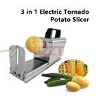 3-in-1 Electric Potato Spiral Machine Stainless Steel Twister Curly Fries Cutter