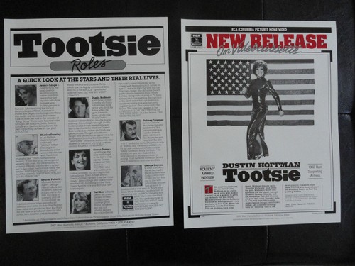 TOOTSIE SELTENE VHS-MITTEILUNG PRESSEMAPPE 1983 ORDNER ANZEIGE LAYOUTS BRIEF LECKERBISSEN REZENSION - Bild 7 von 10