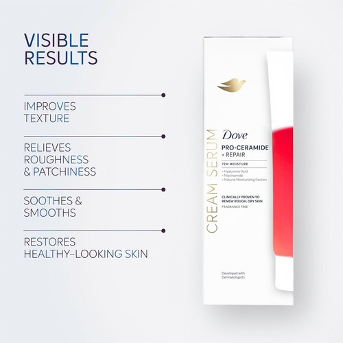 Dove Body Cream Serum Pro-Ceramide + Repair for Rough, Extremely Dry Skin (8 oz) - Picture 6 of 10
