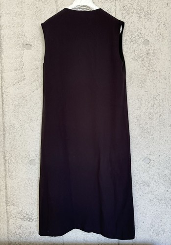 HERMES Vareuse No Sleeve Dress 100% Silk Martin Margiela Black Size: 38 Women - Bild 2 von 7