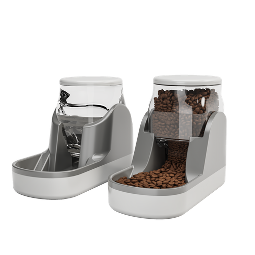 2 pack Automatic Dog Cat Feeder and Water Dispenser Gravity Food Feeder - Picture 4 of 44