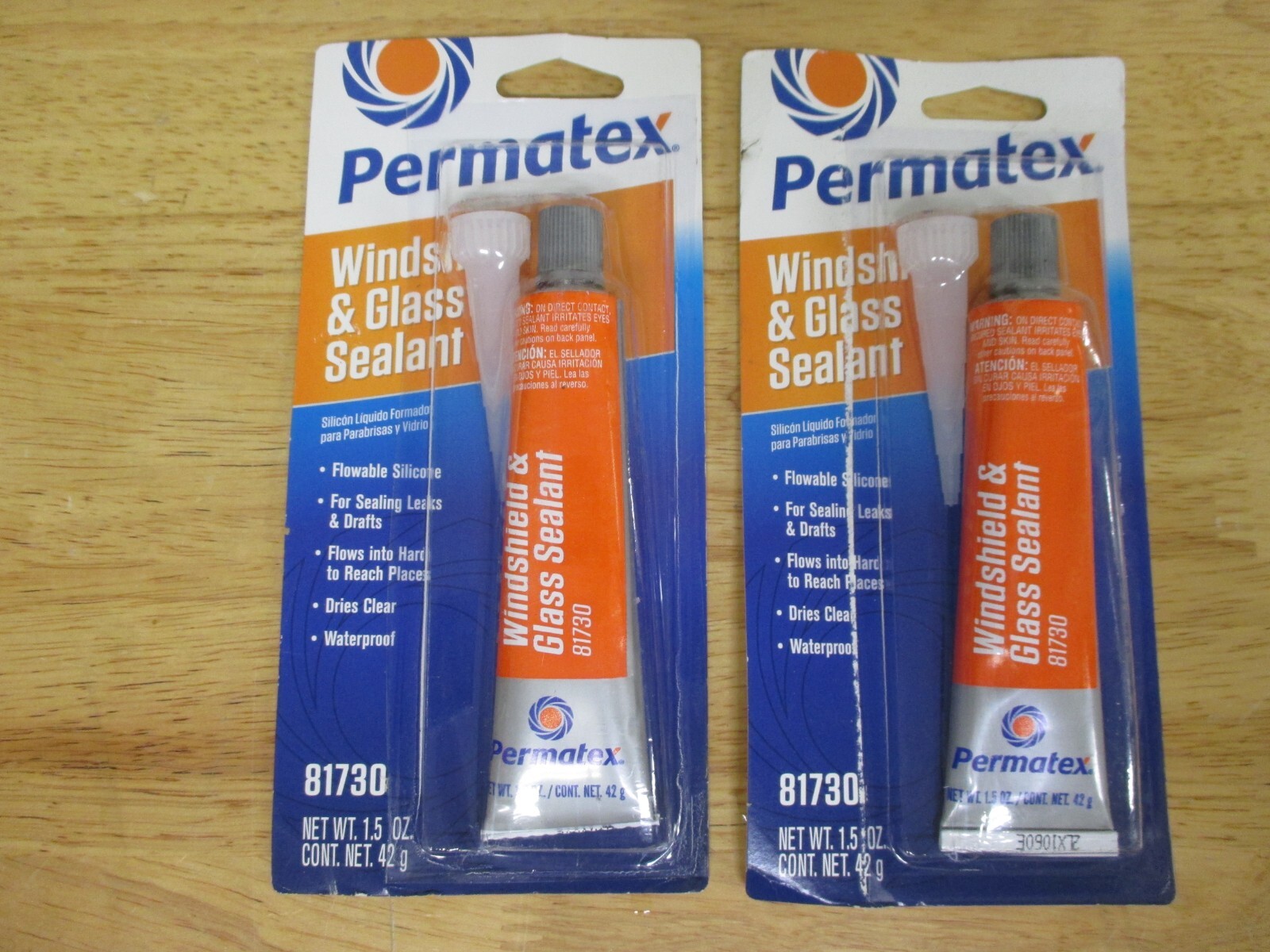 Permatex 81730 Flowable Silicone Windshield and Glass Sealer 2 x 1.5oz ...