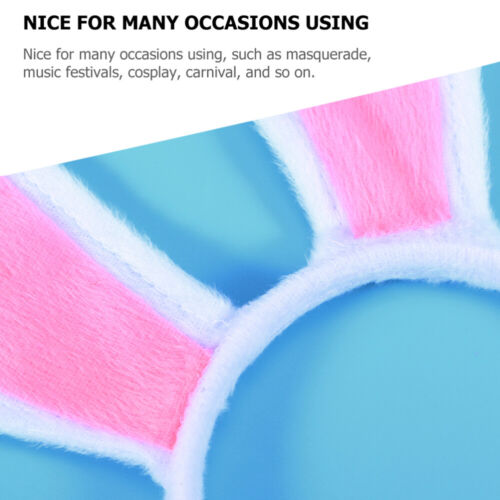 2 Pcs Rabbit Hair Accessories Cute Bunny Headband Headbands Child - Picture 2 of 12