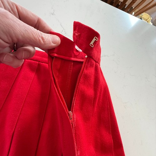 Set giacca blazer e gonna Talbots vintage taglia 18 rosso 100% lana donna ottimo - Foto 10 di 23