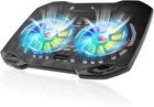 Laptop Cooling Pad, Gaming Cooler with 2 Quiet Big Fans, RGB 7 black 