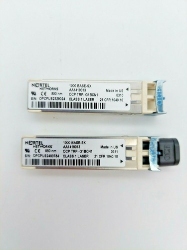 2 Nortel Networks AA1419013 1000BASE-SX, Preowned/Untested/AS-IS, FREE Shipping! - Picture 1 of 8