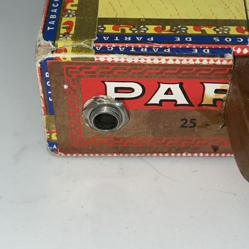 Vintage Style Cigar Box Guitar Flora De Tobacco Partagas Habana - Picture 10 of 11