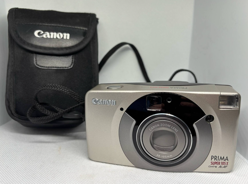 Canon Prima Super 105X Compact Film Camera 35mm - Working
