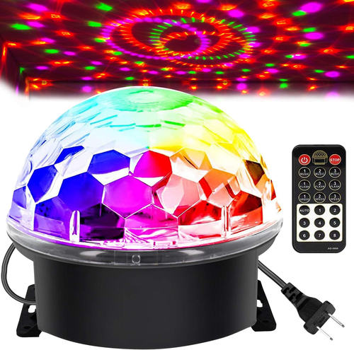 Memzuoix Disco Ball Dj Strobe Light with 6 Colors, Sound Activated Big-Size - Picture 12 of 12