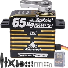 897oz-in 65KG High Torque Servo Brushless Motor 8.4V HV Servo Metal Gear RC 