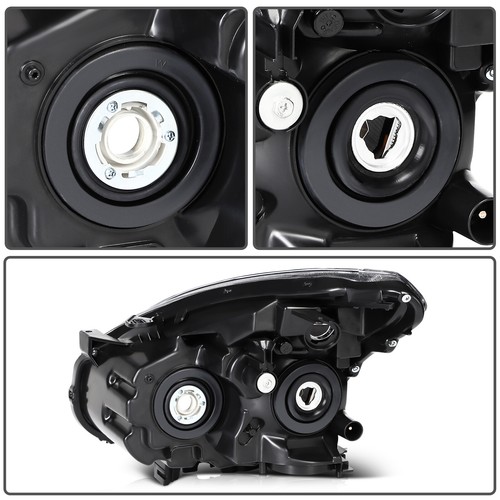 Headlight Assembly Set For Nissan For Rogue 2.5L 08-13 Black Housing Halogen - Picture 9 of 9