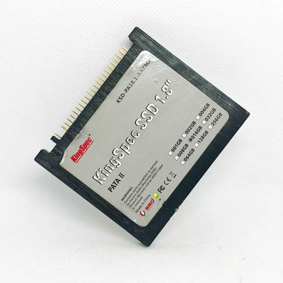 KingSpec KSD PA18.1 XXXM SSD 1.8Inch 16GB IDE SSD Cache flash memory