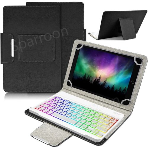 QWERTZ Beleuchtet Tastatur Für Samsung Galaxy Tab A9+ A8 A7 S9 FE S8 Hülle Maus - Bild 3 von 25