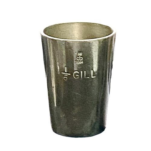 Gaskell & Chambers Spirit Measuring Cup Shot Glass 1/6 Gill Birmingham England - Picture 2 of 5