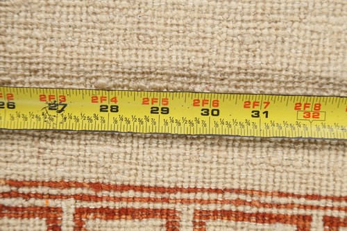 Bordered Gabbeh Modern Oriental Runner Rug Handmade Wool Carpet 2' 7" x 10' 6" - Picture 12 of 12