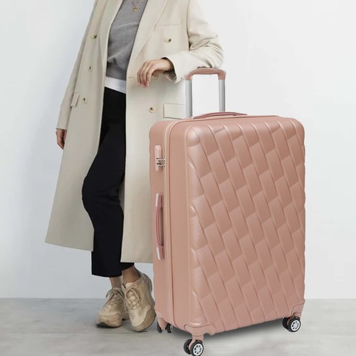 Suitcase Hard Shell Travel Trolley 4 Wheels Hand Small Large Luggage 20/24/28" - Picture 97 of 325