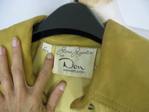 Chaqueta Camisa Jane Justin Don Sophisticates Vintage Gamuza - Imagen 8 de 9