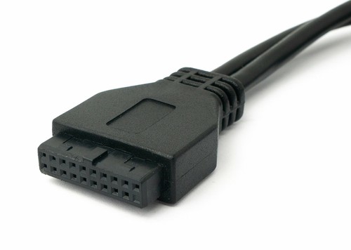 USB 3.1 Cable 50 CM Type C Socket To 20pin PCI Screw Adapter IN Black - Zdjęcie 4 z 4