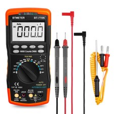 BTMETER BT-770N TRMS Auto Ranging Multimeter 6000 Zähler AC DC Amp Ohm Tester