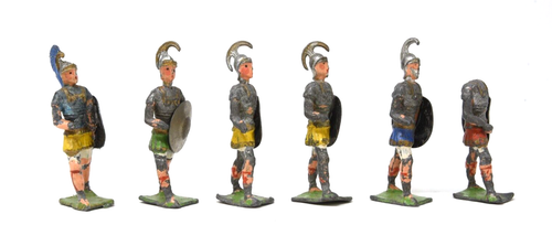 Six Heyde Roman Infantry Lead Foot Soldiers - Picture 2 of 3