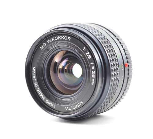 ¡¡RARO!!!【Excelente Como Nuevo】Lente Gran Angular Minolta MD W.ROKKOR 28mm F/... - Imagen 2 de 12
