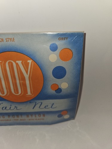 Vintage 1950's JOY Hair Net in Envelope Unused Grey #51 french style Package - Picture 5 of 9
