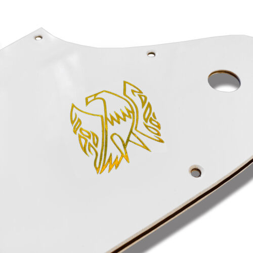 Weißes 3-lagiges Schlagbrett für 2007-2019 Gibson Firebird mit Gold Aufkleber Made in USA - Bild 3 von 6