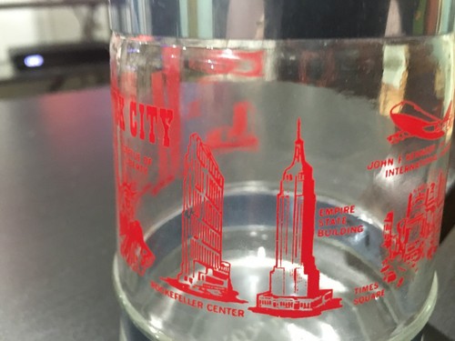 Vintage New York City Beer Stein NYC Times Square Statue Of Liberty World Trade - Picture 3 of 7