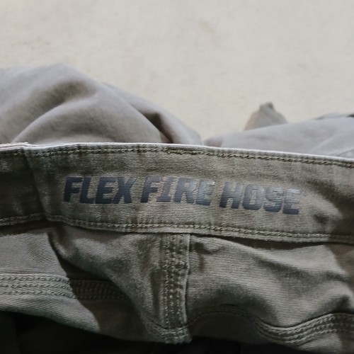 Duluth Pants Mens 32x28 Gray Flex Firehose Standard Fit Stretch Canvas Chore - Picture 14 of 17