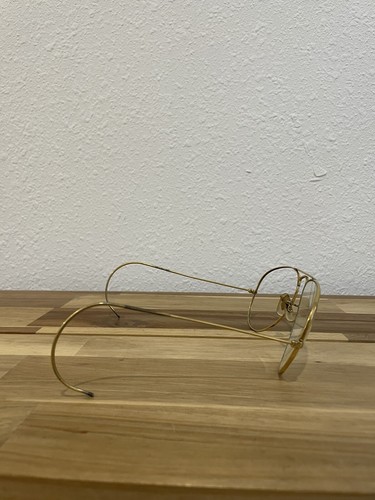 VINTAGE RAY BAN 58 14 GOLD FILL WRAP AROUND EARS FRAMES EYEGLASSES SUNGLASSES - Picture 7 of 10