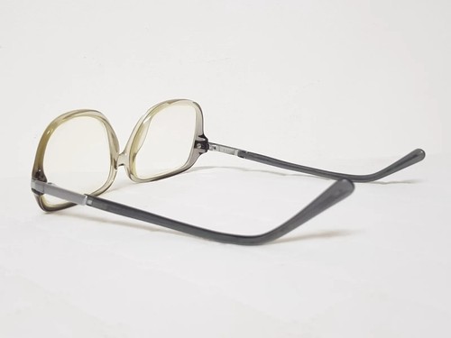 Vtg Oversized mens luxottica Eyeglasses Nice Rare glasses fade gray frame large - Picture 2 of 18