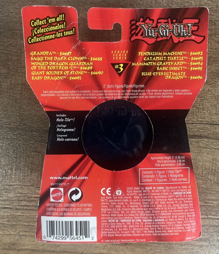 2002 Mattel Yu-Gi-Oh! Series 3 Giant Soldier Of Stone PVC Figure #56690 New - Picture 2 of 4