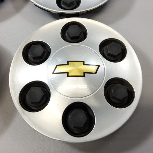 07-13 Silverado 07-14 Tahoe Suburban Wheel Center Hub Caps SET OF 4 9596341 - Picture 4 of 8