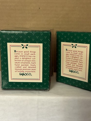 3 Ornamenti Enesco Piccole Meraviglie Natale Cutie Gatto Orso Albero 1989 - 566721 - Foto 10 di 11