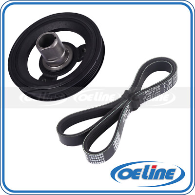 Harmonic Balancer Serpentine Belt for Chevrolet Cobalt Pontiac G5 Sunfire Saturn