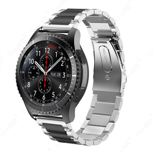 Leather Bracelet Strap Band for Samsung Galaxy Watch 46mm SM-R800 / Watch3 45mm - Picture 126 of 666