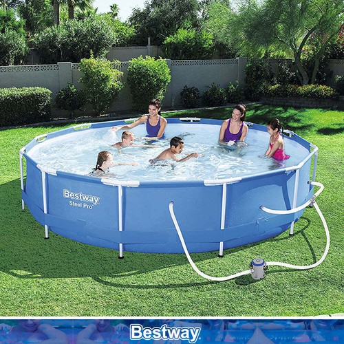 Bestway 12FT Swimming Pool Above Ground Filter Pump 3.66M Power Steel Frame AU - Picture 4 of 5