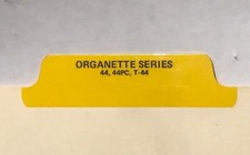 Allen Service Bulletin Organette Model 44 series