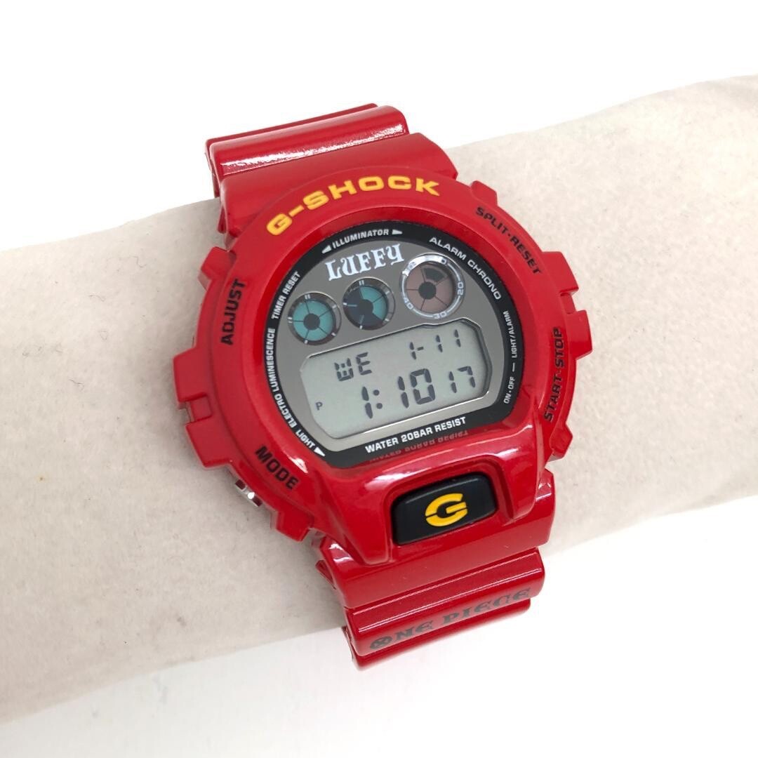 G-SHOCK DW-6900 ルフィデザイン レッド カシオ CASIO Gショック ワンピース モンキー・D・ルフィ
