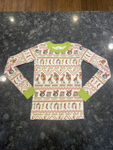 Hanna Andersson Organic Cotton Long Sleeve The Grinch Pajama Top Size 10 Holiday - Picture 1 of 6