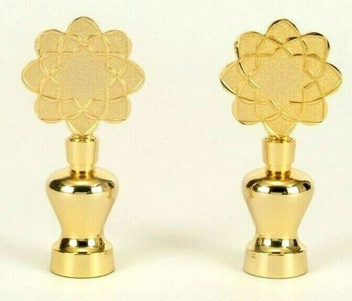 SGI Soka Gakkai Buddhism Logo Bottles Gold-plated die-cast (zinc) H14㎝ 2set - Picture 2 of 5