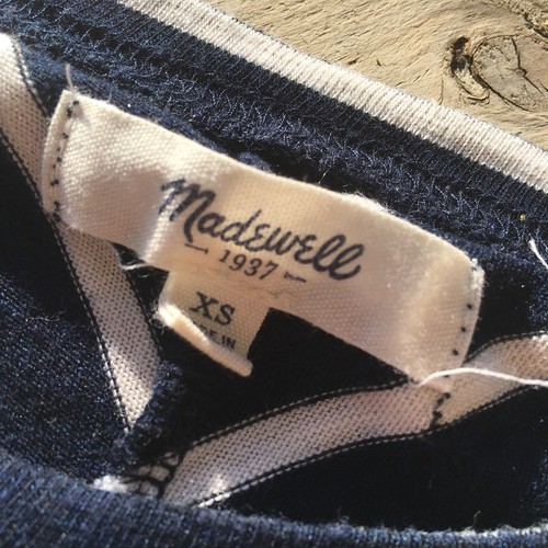 Madewell Cointoss Striped T-shirt Dress Nautical Stripes Woman’s XS SOLD OUT - Picture 4 of 7